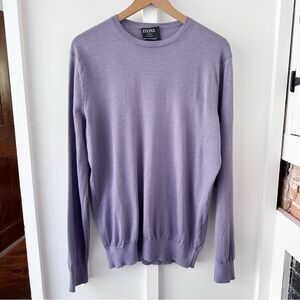 ZEGNA purple Cashseta crewneck sweater